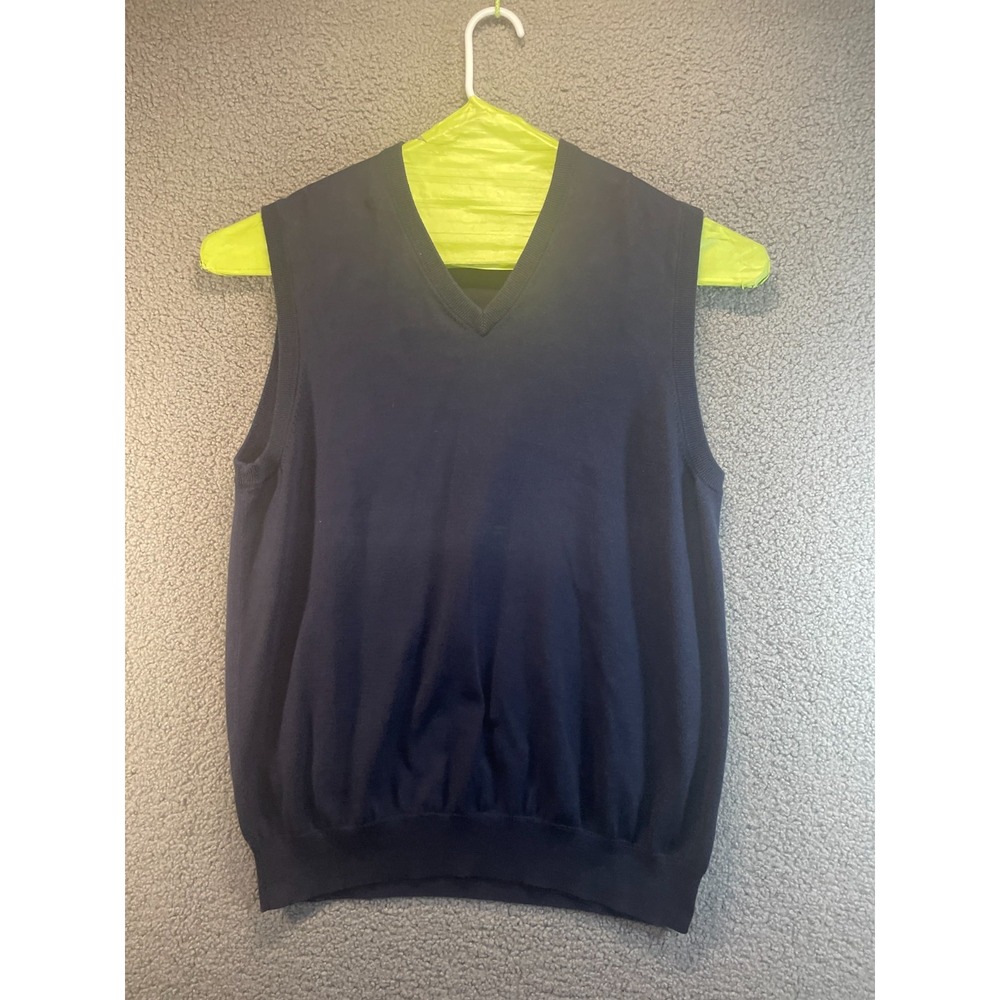 Brooks Brothers Sleeveless Sweater Vest Men's Size XL Blue 100% Supima Preppy